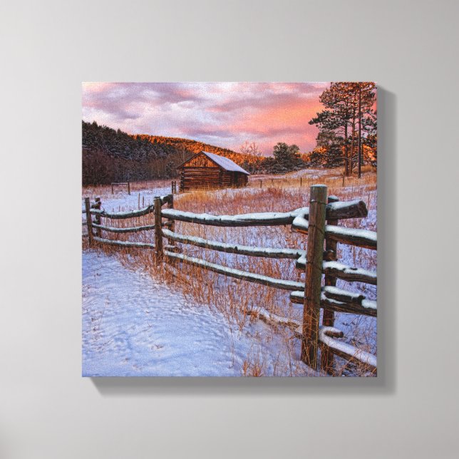 Snow Ranch Canvas Print (Front)