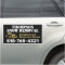 Snow Removal Black Gold Plow Magnetic Vehicle Sign