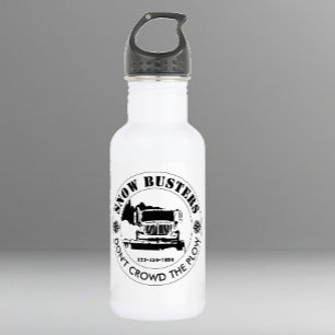 Snow Removal Business Add Your Logo Custom Stainless Steel Water Bottle