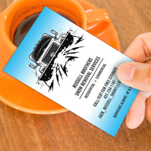Snow Removal Business Card Template