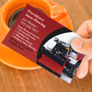 Snow Removal Business Card Template