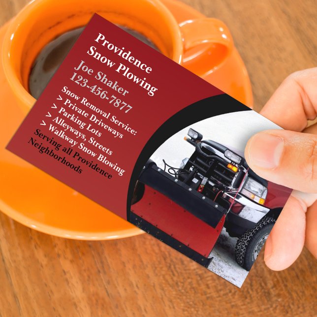 Snow Removal Business Card Template (Creator Uploaded)