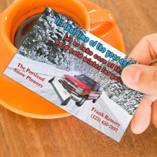 Snow Removal Business Card Template 