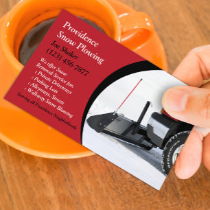 Snow Removal Business Card Template