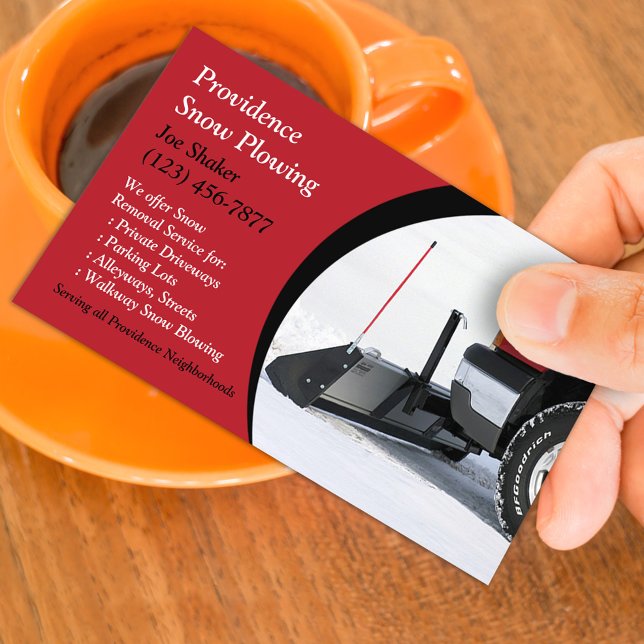 Snow Removal Business Card Template (Creator Uploaded)