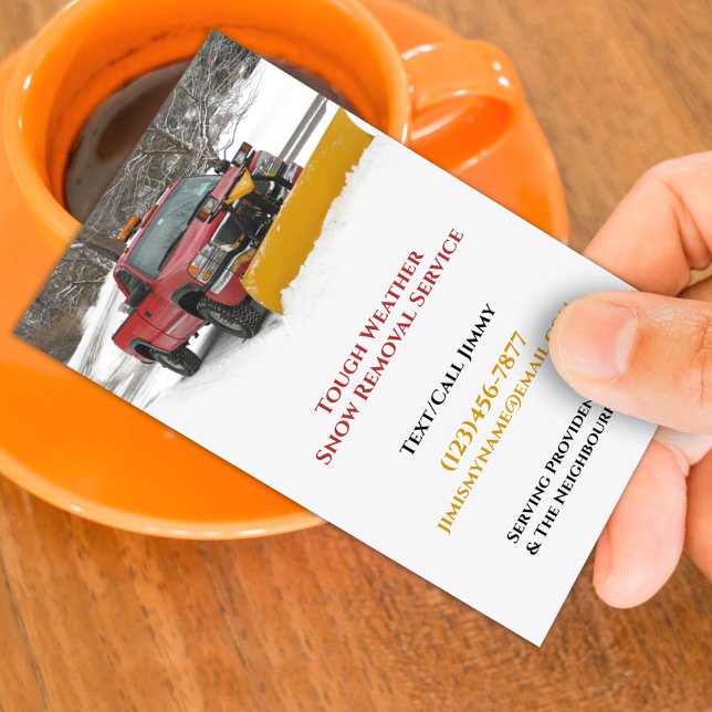 Snow Removal Business Card Template (Creator Uploaded)
