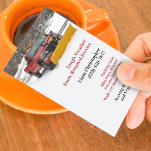 Snow Removal Business Card Template