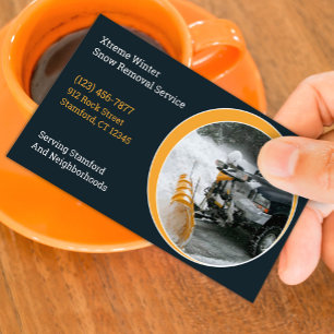 Snow Removal Business Card Template