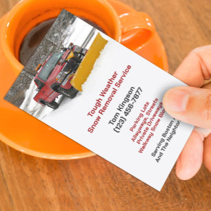 Snow Removal Business Card Template