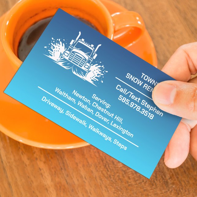 Snow Removal Business Card Template (Creator Uploaded)