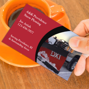 Snow Removal Business Card Template