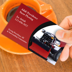 Snow Removal Business Card Template