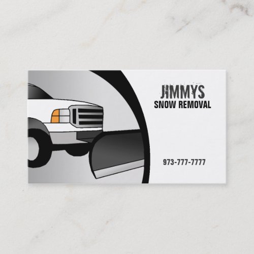 Snow Removal Business Cards