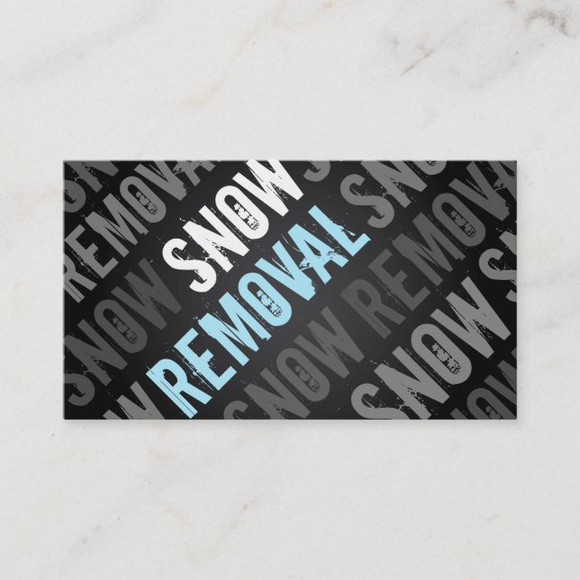 Snow Removal Business Cards (Front)