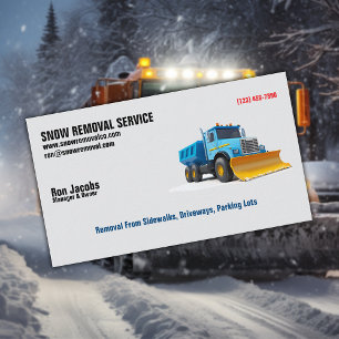 Snow Removal Company Business Card