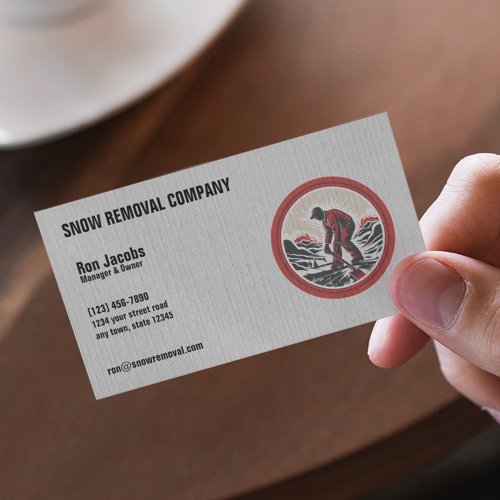 Snow Removal Company Business Card