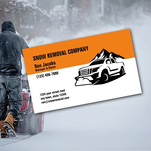 Snow Removal Company Business Card
