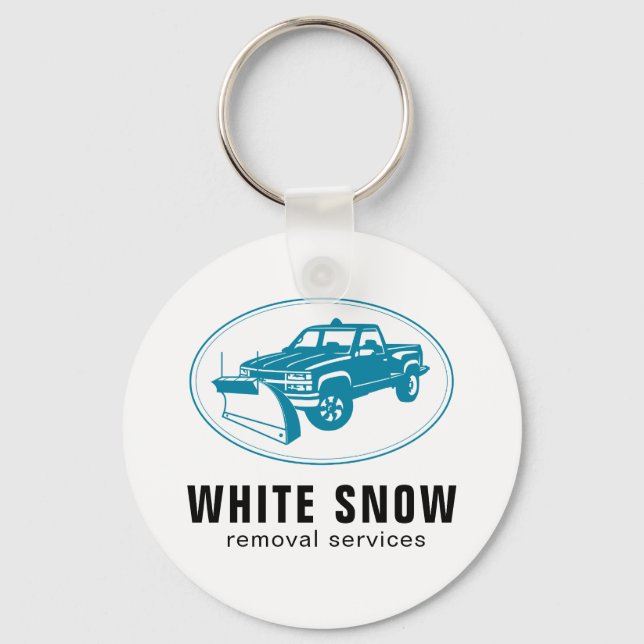 Snow Removal Company Keychain (Front)