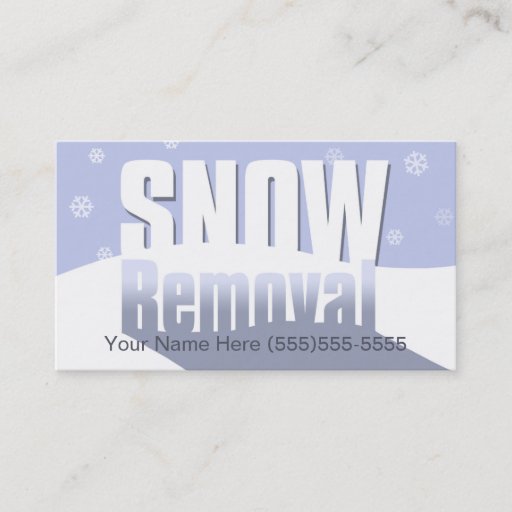 Customizable Snow Removal Marketing Professional Template Business Card Templates