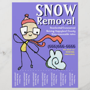 Snow Removal Plowing Shoveling Flyer