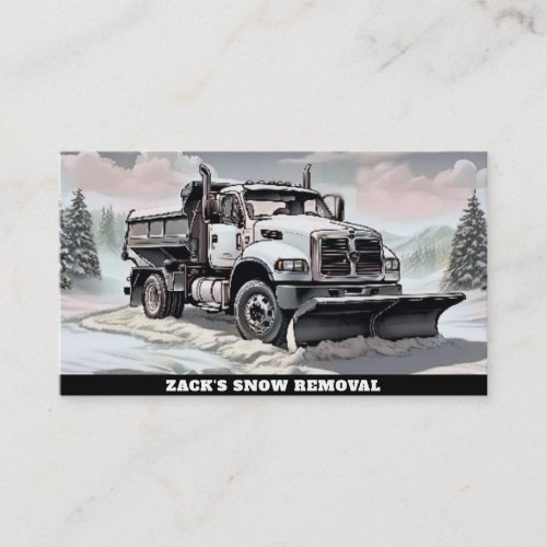  Snow Removal Snow Plow Truck AP74 Business Card