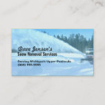 Snow Removal Snowplowing Shoveling Service Business Card at Zazzle