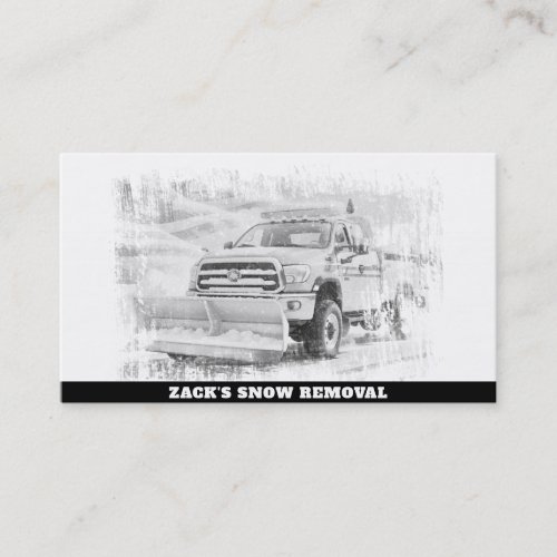  Snow Removal Truck AP74 Blizzard Business Card