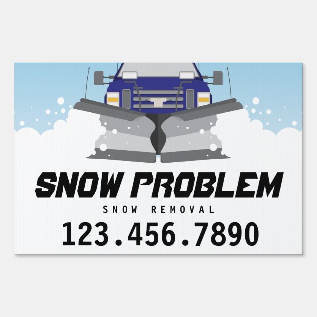 Snow Removal Yard Sign (Front)