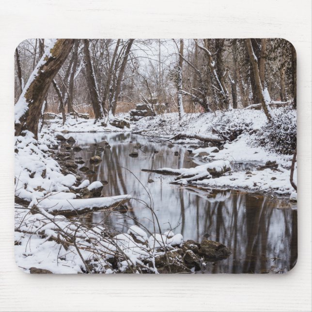 Snow Riverside Mouse Pad (Front)