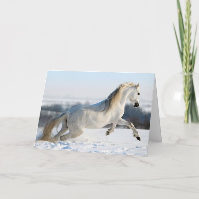 Snow Runner Holiday Card (Front)