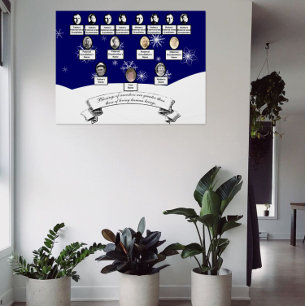 Snow Scene Family Tree Photos Ancestor Quote Poster