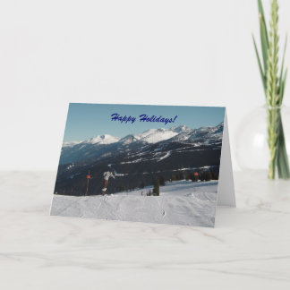 Snow Scene in Whistler, B.C. Holiday Card