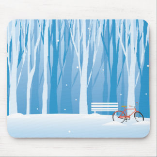Snow Scene Mouse Pad