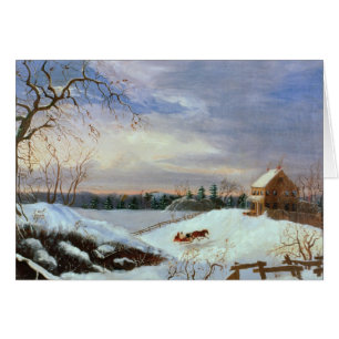 Snow scene, New England
