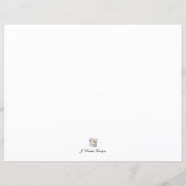 Snow Scene & Trees labels Stationery (Back)