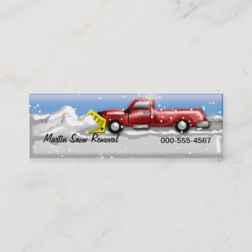 snow service business card templates