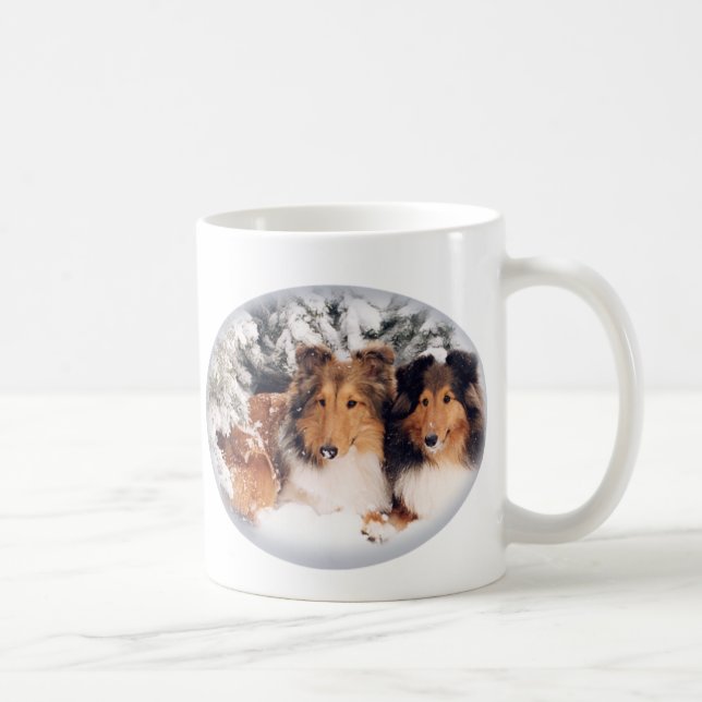 Snow Shelties Mug (Right)