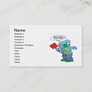 Snow Shovel Humor Business Card