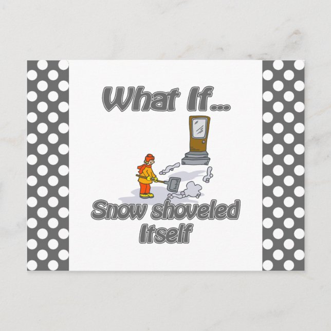Snow Shovel Postcard (Front)