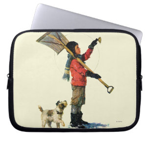Snow Shoveler Laptop Sleeve