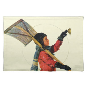 Snow Shoveler Placemat