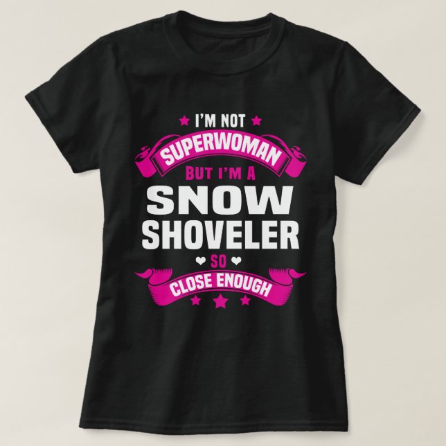 Snow Shoveler T-Shirt (Design Front)