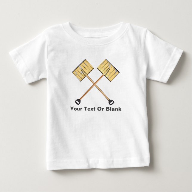 Snow Shoveling Business Baby T-Shirt (Front)