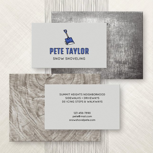 Snow Shoveling Business Card (Creator Uploaded)