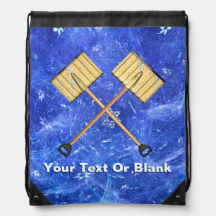 Snow Shoveling Business Drawstring Bag