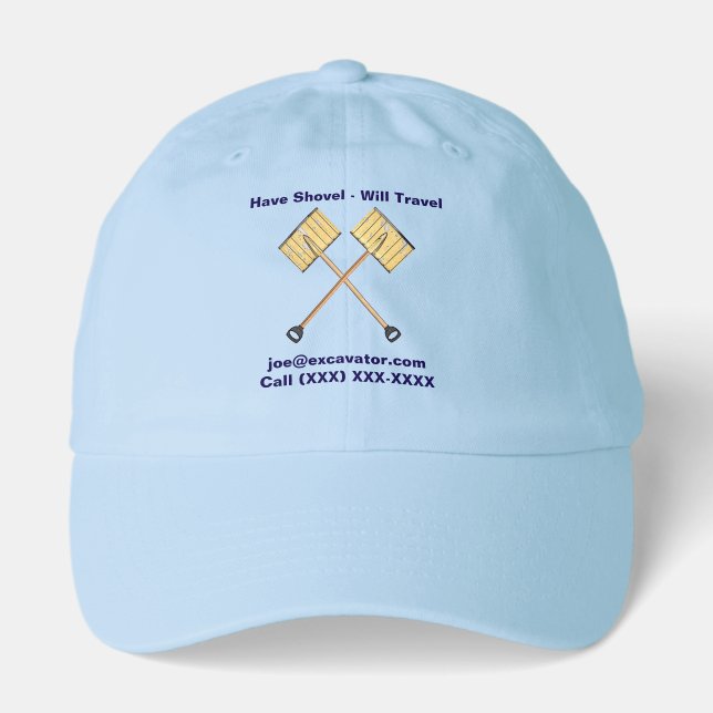 Snow Shoveling Business Hat (Front)