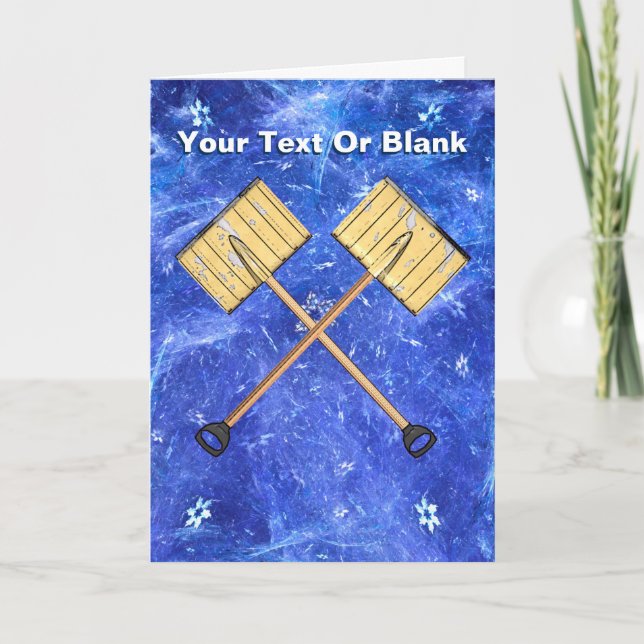 Snow Shoveling Business Holiday Card (Front)
