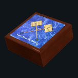 Snow Shoveling Business Jewelry Box<br><div class="desc">Features crossed snow shovels. If you live anywhere in the north you are probably acquainted with the winter sport of snow shoveling. Add your own text; perhaps "Heart Attack Excavators" or "US Olympic Snow Shoveling Team." Can you dig it?</div>