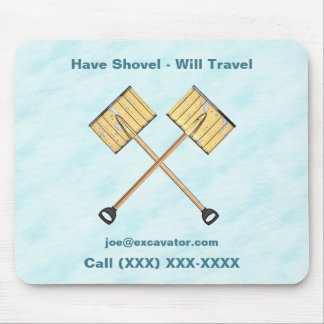 Snow Shoveling Business Mouse Pad