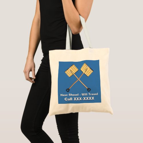 Snow Shoveling Business Tote Bag